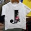 Dievčenské tričko s písmenom B1428 10