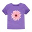 Dievčenské tričko s potlačou kvety J3489 13
