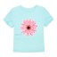 Dievčenské tričko s potlačou kvety J3489 14