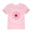Dievčenské tričko s potlačou kvety J3489 15