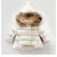 Dievčenské zimné kabátik s kapucňou J1907 8