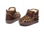 Dievčenské zimné topánky s leopardím vzorom 5