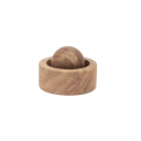 Diffusor aus massivem Holz 5 x 3,5 cm Natürliche aromatherapeutische Dekoration mit Holzkugel für ätherische Öle 4