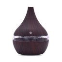 Diffusore di aromi per profumare la stanza con retroilluminazione LED colorata Forma a goccia con decorazione in legno Serbatoio 300 ml 1