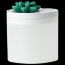 Difusor de aroma com decoração em forma de suculenta para perfumar o ambiente Reservatório 800 ml Funcionamento de 10 a 24 horas Temporizador 4