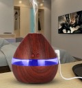 Difusor de aroma para aceites esenciales en forma de gota Depósito 300 ml Franja translúcida iluminada Alimentación USB Potencia 2 W 2