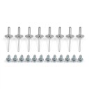 Difusor do para-choques traseiro com ponteiras de escape 158 cm em plástico ABS, preto brilhante, para Mercedes-Benz Classe A W176 AMG Line e A45 8