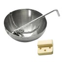 Difusor suspenso em forma de taça para óleos essenciais para sauna e spa 12x6,5 cm Difusor de aroma de parede Taça metálica para aromas Bem-estar 2
