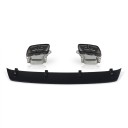 Difusore del paraurti posteriore con terminali di scarico 158 cm in plastica ABS, nero lucido, per Mercedes-Benz Classe A W176 AMG Line e A45 14