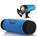 Difuzor Bluetooth cu lanternă LED și carabină pentru bicicletă și rucsac Rezistent la apă și șocuri Baterie 4000 mAh Redare din microSD 6