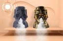 Difuzor de aromă în formă de cap de statuie moai cu ceață ieșind din gură Rezervor 220 ml Alimentare prin USB Funcționare 4 ore Decorație 4