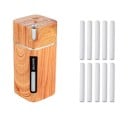 Difuzor de aromă USB compact cu iluminare pentru parfumarea camerei Rezervor 300 ml Funcționare timp de până la 10 ore Putere 3 W 7