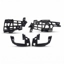 Difuzor spate cu ieșiri de evacuare stil AMG, evacuare dublă, plastic ABS, negru lucios, pentru Mercedes-Benz CLA W117/C117/X117 2012–2019 3