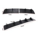 Difuzor universal pentru bara de protecție spate cu aripi duble 81,5 x 16,5 x 5,5 cm ABS negru bandă de protecție pentru modificarea aspectului 2