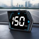 Digitaalinen GPS-nopeusmittari Head-up-näyttö 7,7 x 5,3 x 2,8 cm Suurikokoinen fontti Nopeushälytin Kompassi USB-virtalähde Imukupilla varustettu 3