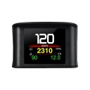 Digitaalinen nopeusmittari Ajotietokone OBD2 HUD 6,8x4,6x7,3 cm 9 näyttötilaa Nopeushälytys Polttoaineenkulutus Öljyn lämpötila Turbiinin paine 1