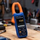 Digitaalinen pihtimittari 3v1 oskilloskoopilla ja tallentimella, 1000 A AC/DC True RMS, automaattinen alue, sininen-oranssi, sähköasentajille 6