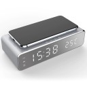 Digital Alarm Clock with 5 W Qi Wireless Charger Clock with Thermometer Charging Surface for Phone Dimensions 16 x 7.5 x 4 cm Material ABS 2