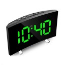 Digital Alarm Clock with LED Display 17.6 x 8.3 x 6 cm Black Body USB Power or Batteries Temperature Date 3 Alarms Brightness 12/24H Snooze Function 4