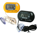 Digital Aquarium Thermometer with Suction Cup 5.8 x 3.5 cm Waterproof Probe LCD Display Accurate Measurement for Turtles and Reptiles -50 °C to 70 °C 10