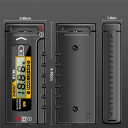 Digital Battery Tester 1.2–4.8 V and 9 V Portable Battery Status Meter 9.5 x 3.9 x 1.8 cm Battery and Cell Tester 2