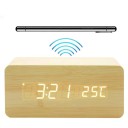 Digital Clock with Wireless Charger 9