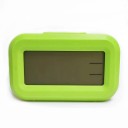 Digital Colour LED Alarm Clock 9x5.5 cm Green or Blue Display Calendar Thermometer Snooze Function Silent Operation Battery Operated Alarm 6