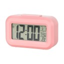 Digital Colour LED Alarm Clock 9x5.5 cm Green or Blue Display Calendar Thermometer Snooze Function Silent Operation Battery Operated Alarm 5