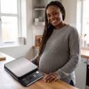 Digital köksvåg vattentät med LCD-display 10 kg / 0,1 g, rostfritt stål, svart-silver, för bakning och vägning av livsmedel 5