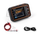 Digital multimeter 3i1 DM40A med oscilloskop och signalgenerator, TRMS, diodmätning, 3,5" pekskärm IPS, orange, för elektronik 6