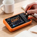 Digital multimeter 3i1 DM40A med oscilloskop och signalgenerator, TRMS, diodmätning, 3,5" pekskärm IPS, orange, för elektronik 7
