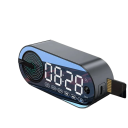 Digital vækkeur med Bluetooth-højttaler 5.0 RGB LED-belysning spejldisplay FM-radio USB TF TWS 3D-lyd 800mAh soveværelse kontor 2