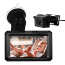 Digitale auto-achteruitkijkspiegel 4,3&quot; IPS HD 1080p Nachtzichtcamera Babyfoon 150° kijkhoek 5m kabel Zuignap 2