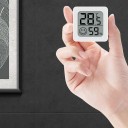 Digitale kamerthermometer met hygrometer LCD-scherm 44 x 44 mm Nauwkeurige temperatuur- en vochtigheidsmeting Draagbare binnenmeter 2