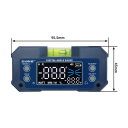 Digitale magnetische waterpas 9,5 x 4,5 cm Elektrische waterpas met dubbele as USB-C Absolute en relatieve meting Nauwkeurige inclinometer 2