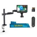 Digitale soldeermicroscoop 4K met 10,1" scherm vergroting 2000x HDMI-uitgang ringlicht en zwart arm voor elektronica reparaties 1