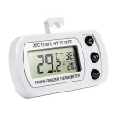 Digitale thermometer voor koelkast en vriezer met haak en magneet LCD-display IPX3 MIN/MAX-geheugen Bereik -20 tot 50 °C Nauwkeurigheid ±1 °C 1