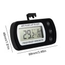 Digitale thermometer voor koelkast en vriezer met haak en magneet LCD-display IPX3 MIN/MAX-geheugen Bereik -20 tot 50 °C Nauwkeurigheid ±1 °C 2