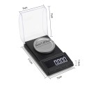 Digitale weegschaal voor sieraden tot 200 g nauwkeurigheid 0,001 g USB-voeding of 3× AAA Eenheden omzetten tl dwt gn ozt oz ct mg g Automatische 4