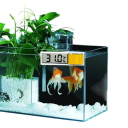 Digitaler Aquarien-Thermometer 7 x 1,5 cm LCD-Display Elektronischer Sensor mit einer Genauigkeit von 0,1 °C Selbstklebende Temperaturmessung Außenseite des Glases 5