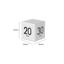 Digitaler Küchentimer, Würfelform, wiederaufladbarer Timer, 500 mAh, voreingestellte Zeiten, Countdown zum Kochen, Lernen, Arbeiten, Erinnerung 6