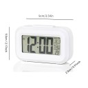 Digitaler Wecker 8,8 x 5,3 x 2,8 cm Uhrzeit Datum Temperatur Countdown Reduzierte Helligkeit Akustischer Alarm Einstellbarer Alarm Display mit Hintergrundbeleuchtung Batteriebetrieben 3