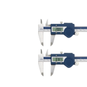 Digitales Schieblehre 0 bis 150 mm mit IP54-Schutz, einer Auflösung von 0,01 mm und einer Genauigkeit von 0,03 mm für Außen- und Innenmaße, Tiefe 2