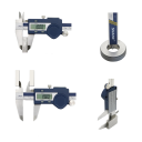 Digitales Schieblehre 0 bis 150 mm mit IP54-Schutz, einer Auflösung von 0,01 mm und einer Genauigkeit von 0,03 mm für Außen- und Innenmaße, Tiefe 3