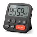 Digitális konyhai időzítő visszaszámláló stopper 8,1 x 8,9 x 2,4 cm ABS anyag 4