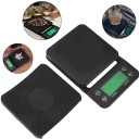 Digitális konyhai mérleg 3 kg 19,5 × 13 × 2,8 cm LCD kijelző Időzítő Egységátváltás Pontos mérleg élelmiszerekhez Tápellátás 2× AAA 5