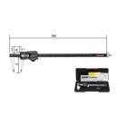 Digitális tolómérő 300 mm nagy alkatrészekhez 0,04 mm eltéréssel, 60 mm-es állkapocs karokkal, IP54 védettséggel és milliméteres, valamint hüvelykes 2