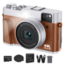 Digitalkamera 48 Mpx 4K mit Autofokus 32GB Karte HDMI- und USB-C-Kabel Flap Bag Tragegurt Kompaktkamera für unterwegs 3