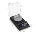 Digitálna váha na šperky do 100 g presnosť 0,001 g USB nabíjanie alebo 3× AAA Prepínanie jednotiek tl dwt gn ozt oz ct mg g Automatické 4