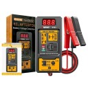 Digitální detektor relé s displejem pro 4PIN i 5PIN relé s měřením napětí autobaterie 11 V až 25 V a krokosvorkami 42 cm žluto-černý do auta 1